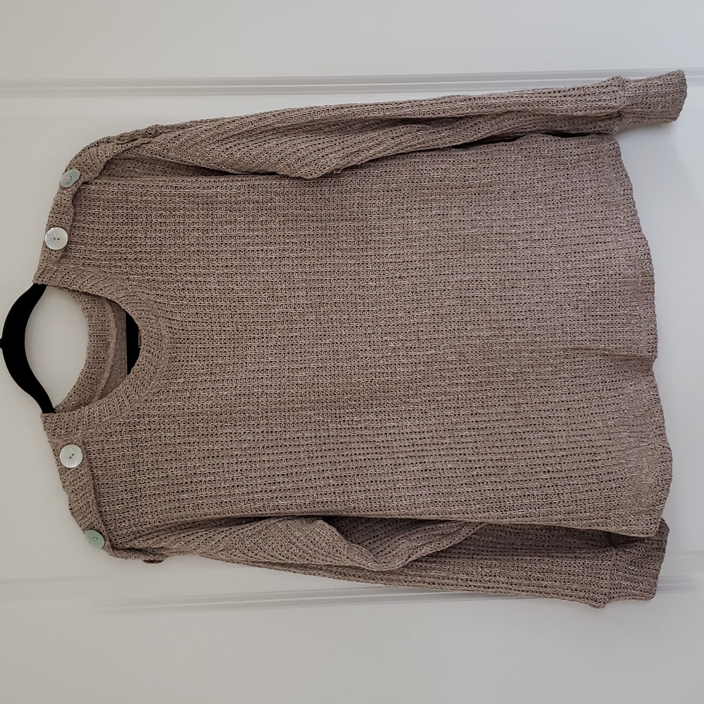 Haute Project Crochet Mother of Pearl Sweater